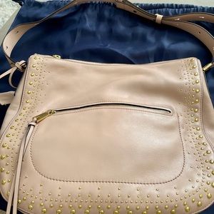 Cole Haan Studded Western Pebble Leather Bag Purse